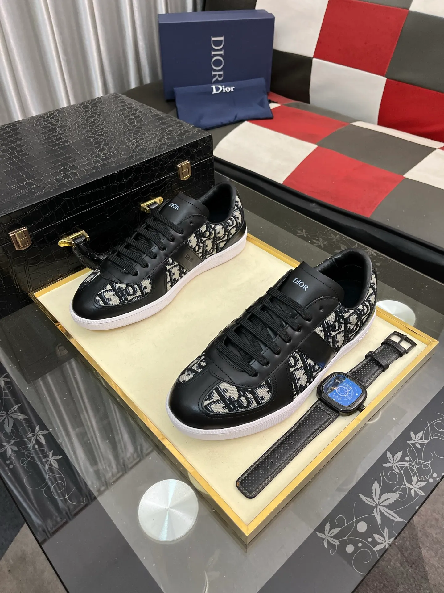 Men's Men's Shoes 💰400⌚️⌚️《Dior DIOR*》The latest and most popular casual shoes, top brand [seduce] luxury~purchase, top~quality. [Strong] The upper is made of imported breathable cowhide with material ➕ breathable sheepskin feet (•) and fine workmanship. Original stylish and stylish soft rubber wear-resistant outsole, light and comfortable on the foot, size: 38-442️⃣colors available
